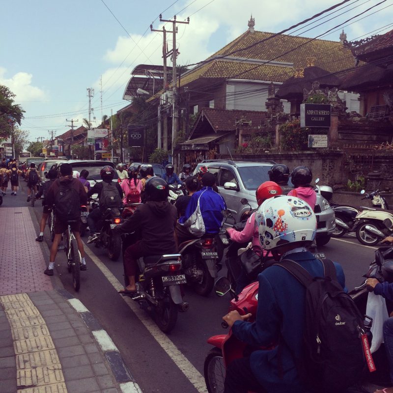 Le traffic à Ubud