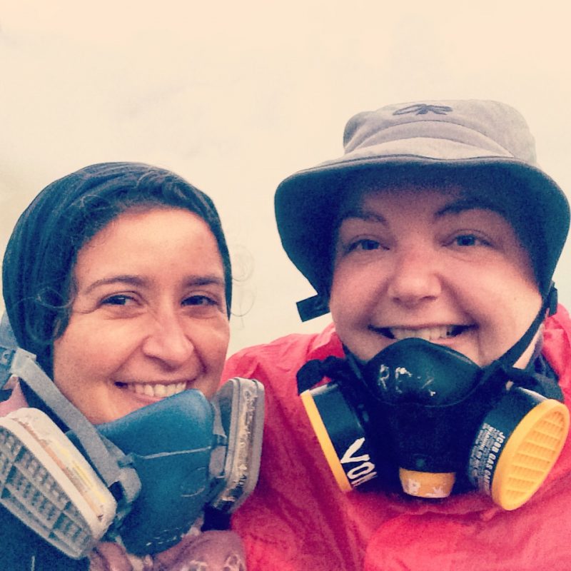 Kawah Ijen avec Marie-Lise après la remontée du cratère