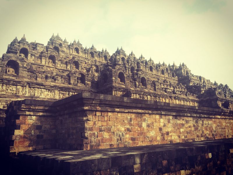 Borobudur vu de la sortie