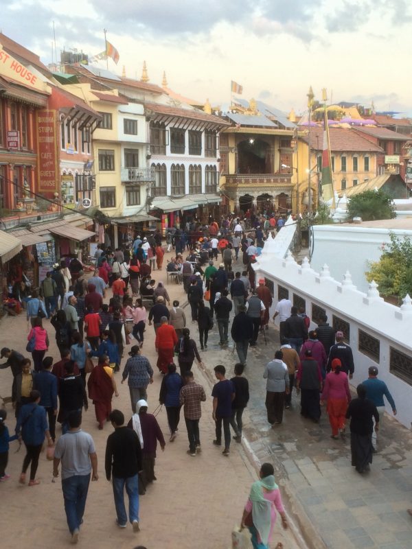 Autour du stupa de Boudhanath
